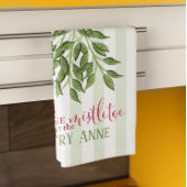Linge De Cuisine Noël Vacances mignonne Whimsic Mistletoe Amusant