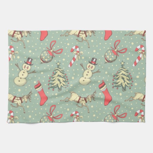 Linge De Cuisine Noël vintage (Horizontal)