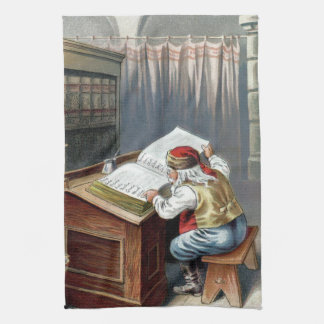 Linge De Cuisine Noël vintage, Saint Nicolas méchant ou gentil