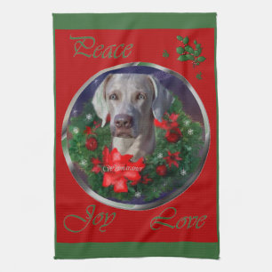 Linge De Cuisine Noël Weimaraner