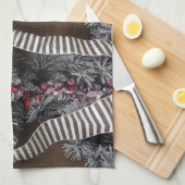 LINGE DE CUISINE ***NOËL WREATH*** NOËL TOWEL (Quart Plié)
