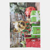 Linge De Cuisine Noël - Yorkie - Willie (Vertical)