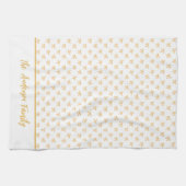 Linge De Cuisine Nœud à paillettes dorées Coquette (Horizontal)
