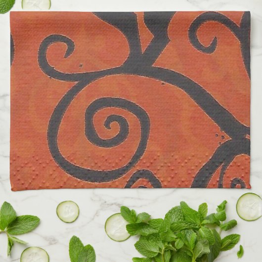 Linge De Cuisine noir (Plié)