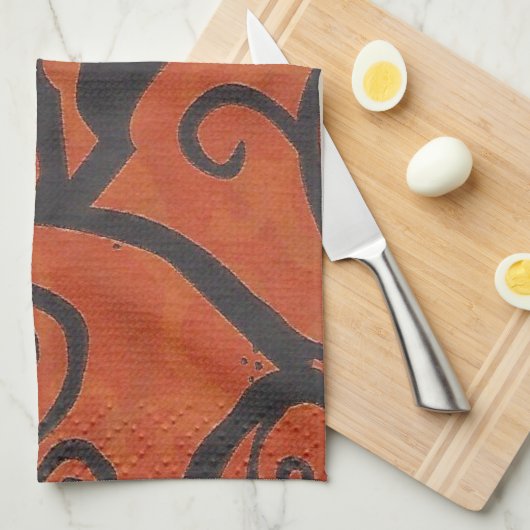 Linge De Cuisine noir (Quart Plié)