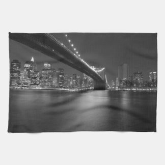 Linge De Cuisine Noir blanc New York City Skyline
