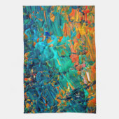 Linge De Cuisine Noir bleu ÉTERNEL Ombre de turquoise d'orange de (Vertical)