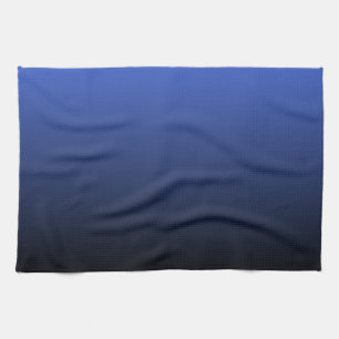 Linge De Cuisine Noir bleu royal Ombre