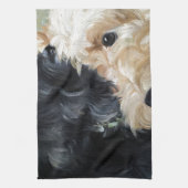 Linge De Cuisine Noir et art écossais blond comme les blés de (Vertical)