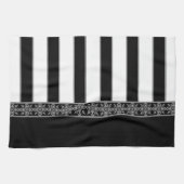 Linge De Cuisine Noir et blanc (Horizontal)