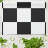 Linge De Cuisine Noir et blanc (Plié)