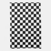 Linge De Cuisine Noir et blanc Checkered (Vertical)