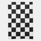 Linge De Cuisine Noir et blanc Checkered (Vertical)