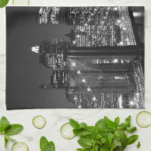 Linge De Cuisine Noir et blanc New York City (Plié)