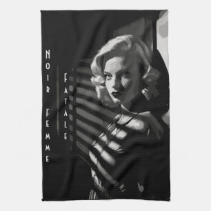Linge De Cuisine Noir Femme Fatale