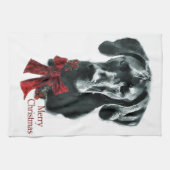 Linge De Cuisine Noir Grand Dane Noël (Horizontal)