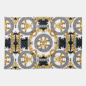 Linge De Cuisine Noir or (Horizontal)