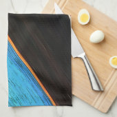 Linge De Cuisine Noir Rouge Et Bleu 312 (Quart Plié)