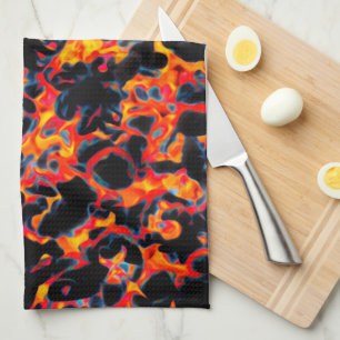 Linge De Cuisine Noir Rouge Jaune