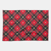 Linge De Cuisine Noir Rouge or Lumberjack Plaid Motif (Horizontal)