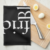 Linge De Cuisine Noir Vendredi (Quart Plié)