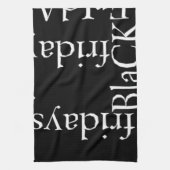 Linge De Cuisine Noir Vendredi (Vertical)