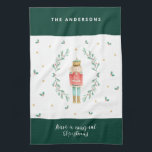 Linge De Cuisine noisette aquarelle jolie famille noël<br><div class="desc">Nutcracker aquarelle botanique mignon Noël fête</div>