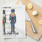 Linge De Cuisine Noisette de Noël (Quart Plié)