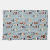 Linge De Cuisine Noisette de Noël Jouets Soldats Bleu doux (Horizontal)