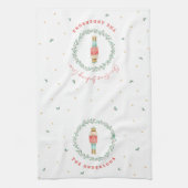 Linge De Cuisine Noisette traditionnelle botanique de Noël mignon (Vertical)
