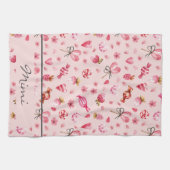 Linge De Cuisine Nom, Aquarelle Valentine Candy Motif (Horizontal)