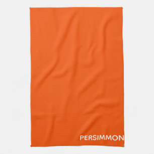 Linge De Cuisine Nom de couleur rouge persimon