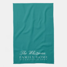 Nom de famille Élégante cuisine Turquoise