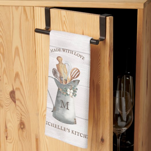 Linge De Cuisine Nom de Ferme Rustique (Pliage en tiers)