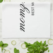 Linge De Cuisine Nom de la calligraphie personnalisée de la meilleu (Plié)