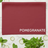 Linge De Cuisine Nom de la couleur rouge de la grenade (Plié)