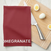 Linge De Cuisine Nom de la couleur rouge de la grenade (Quart Plié)