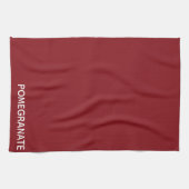 Linge De Cuisine Nom de la couleur rouge de la grenade (Horizontal)