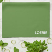Linge De Cuisine Nom de la couleur verte Loerie (Plié)