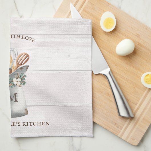 Linge De Cuisine Nom de la ferme rustique (Quart Plié)