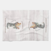 Linge De Cuisine Nom de la ferme rustique (Horizontal)