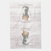 Linge De Cuisine Nom de la ferme rustique (Vertical)