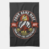 Linge De Cuisine NOM DE LA Personnaliser Secourt d'incendie du masq (Vertical)