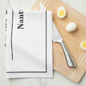 Linge De Cuisine Nom de l'hôtel ou du restaurant (Quart Plié)