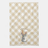 Linge De Cuisine Nom de monogramme de ferme (Vertical)