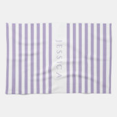 Linge De Cuisine Nom de motif rayé violet moderne (Horizontal)