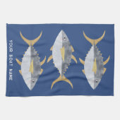 Linge De Cuisine Nom du bateau de pêche au thon (Horizontal)