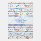 Linge De Cuisine Nom du homard Monogram Nautical Beach Rental House (Vertical)