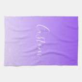 Linge De Cuisine Nom du script curatif et Ombre violet clair modifi (Horizontal)
