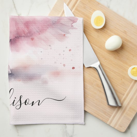 Linge De Cuisine Nom du script de ballerine de Noël mignon (Quart Plié)